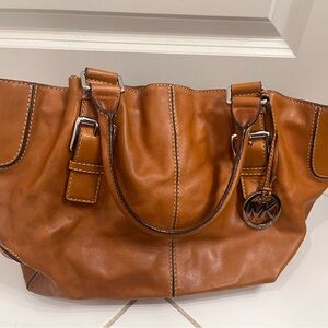 Vintage Michael Kors large Brookville leather handbag